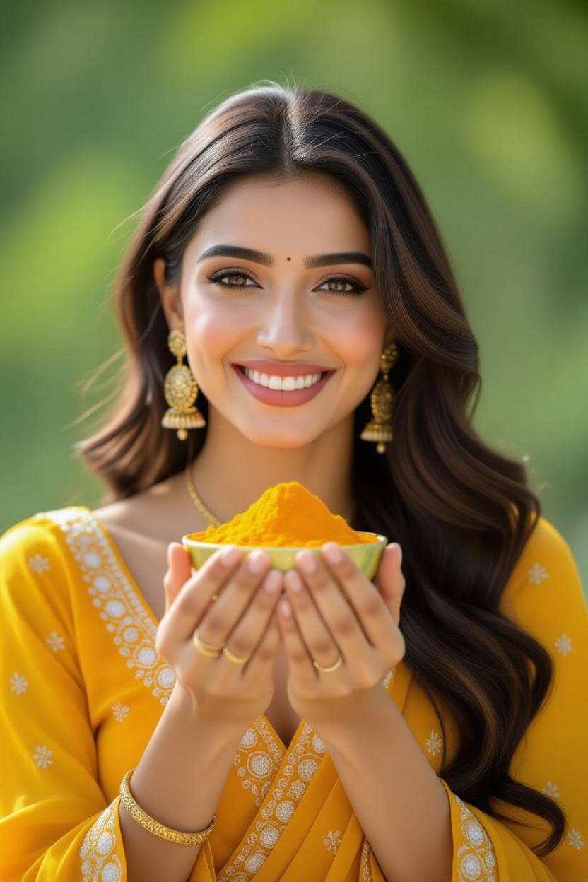 natural-turmeric pure organic haldi powder golden colour punjab farm fresh