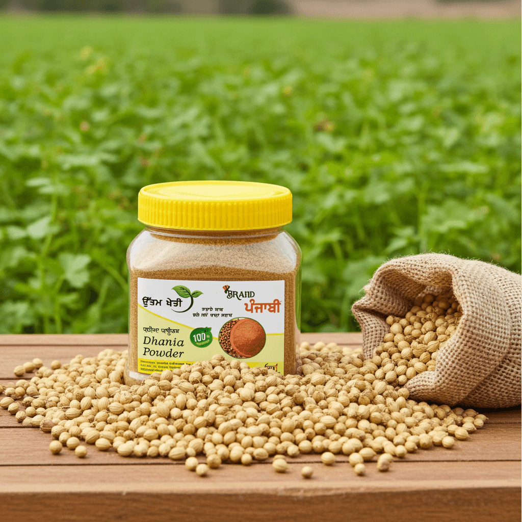 coriander-powder uttam kheti coriander dhania powder premium spice pack